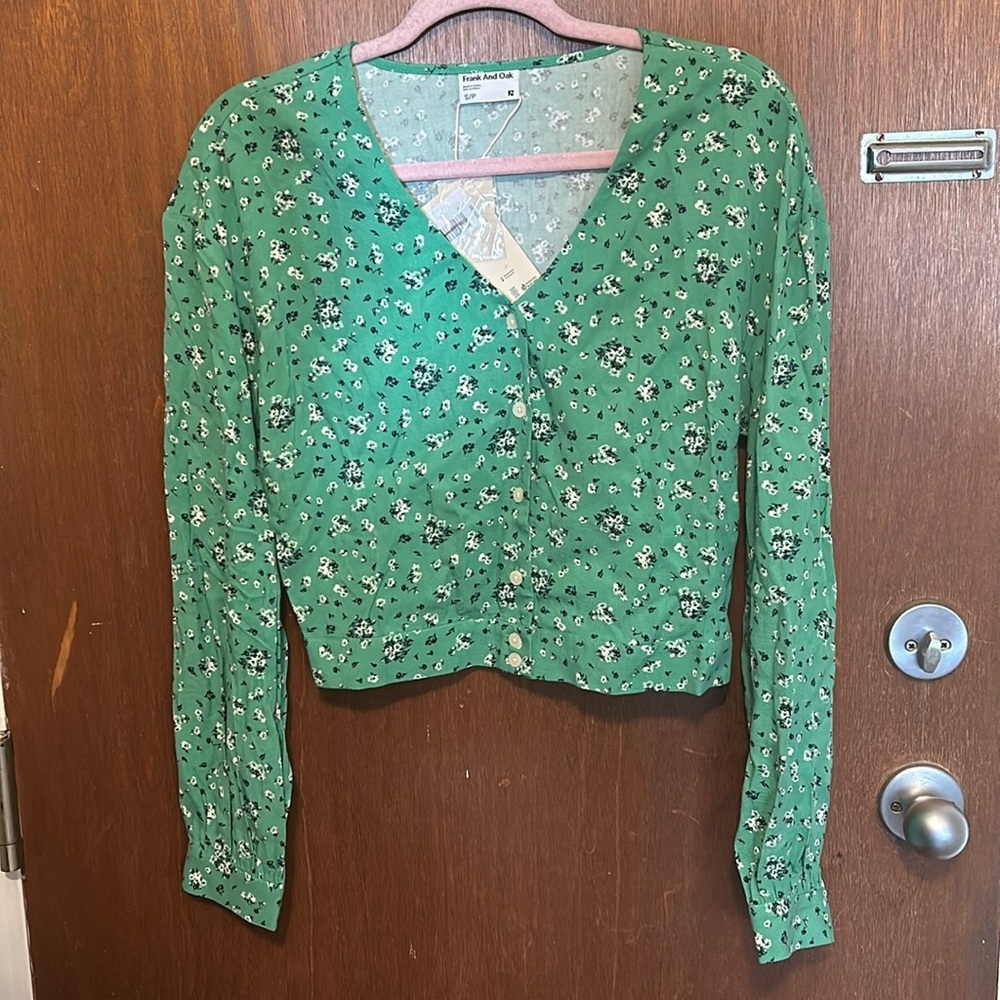 NWT Frank & Oak The Floral Blouse